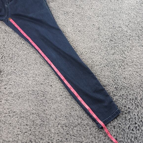 Prana Jeans Women 6 Blue Slim Ankle Stretch Normcore Preppy Distressed Casual - Picture 8 of 10